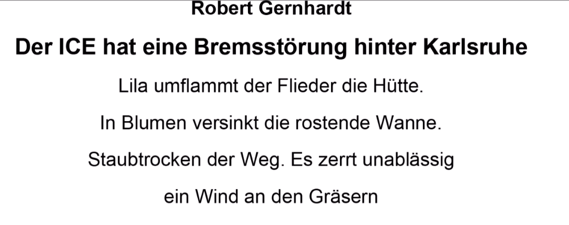 Musik in der Q2: Vertonung eines Gedichts