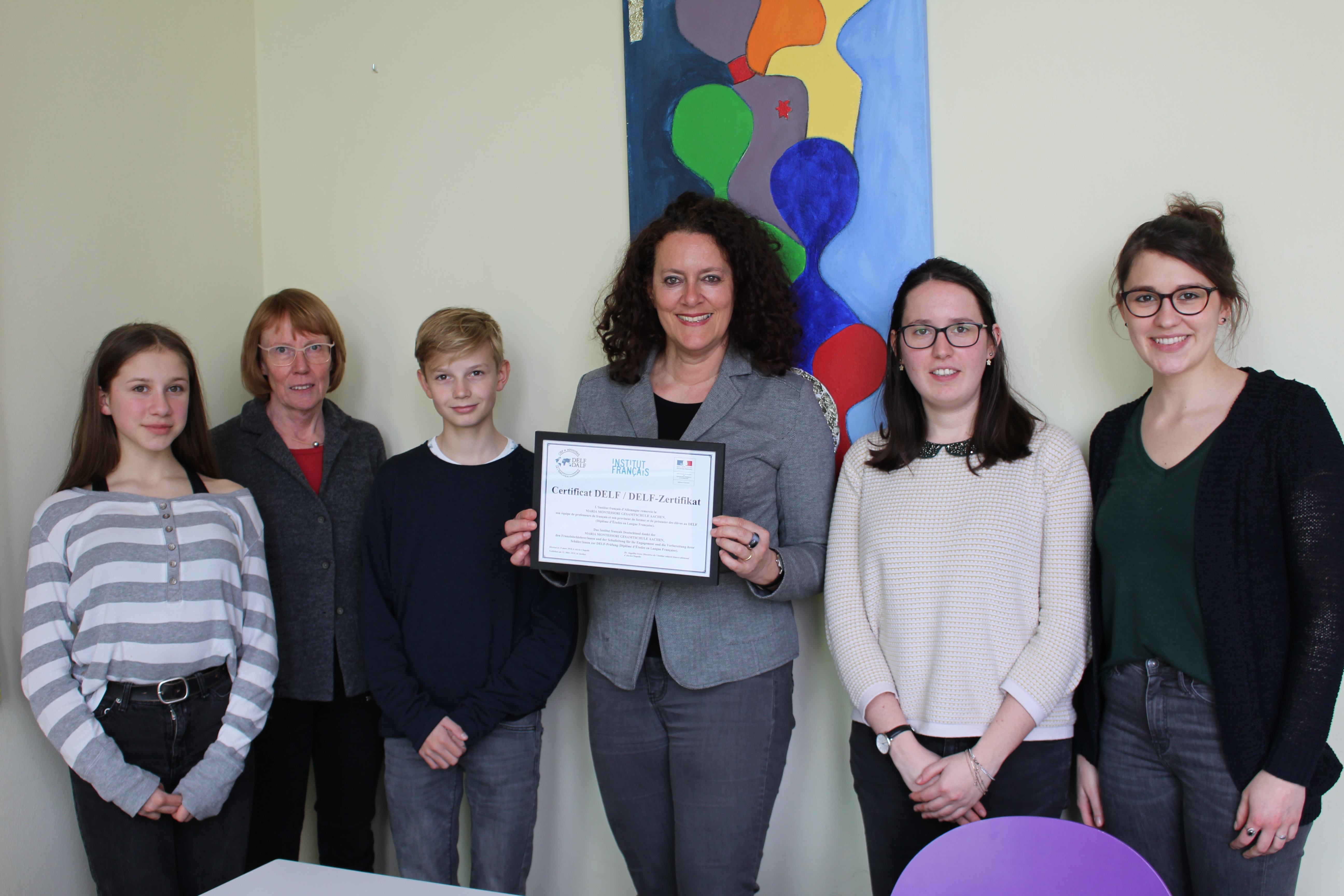 Aachener Maria Montessori Gesamtschule wird DELF-Partnerschule