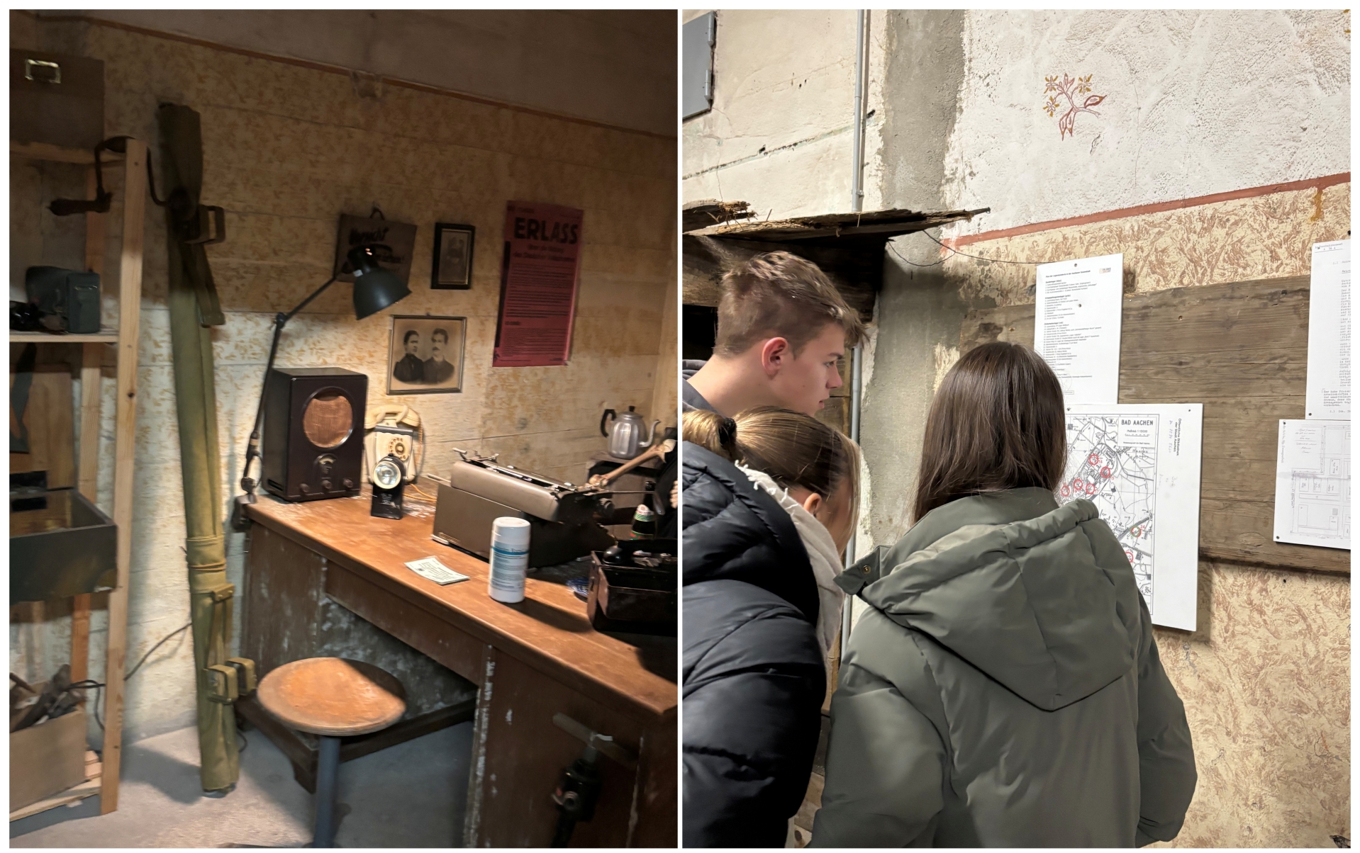 Besuch des Erinnerungsbunkers in der Scheibenstraße